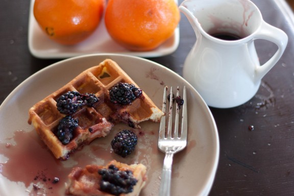 Eating Waffles