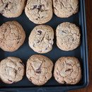 pan of cookies