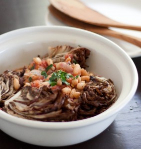 white beans and radicchio white beans and radicchio