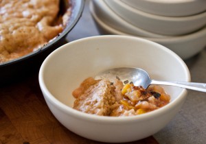 A serving of Stonefruit Slump