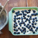 blueberry buckle before baking blueberry buckle before baking