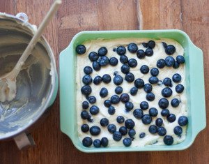 blueberry buckle before baking blueberry buckle before baking