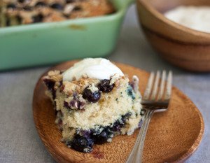 slice of blueberry buckle slice of blueberry buckle