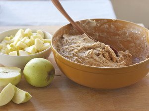 harvest apple coffee cake