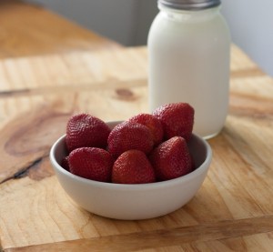 Roasted Strawberries and Yogurt