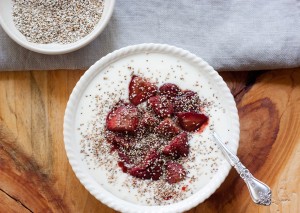 Roasted Strawberries and Yogurt