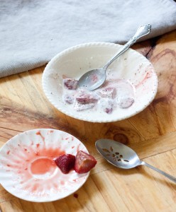 Roasted Strawberries and Yogurt