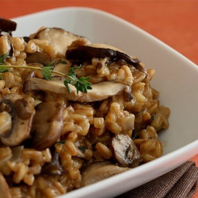 Mushroom Farro Risotto