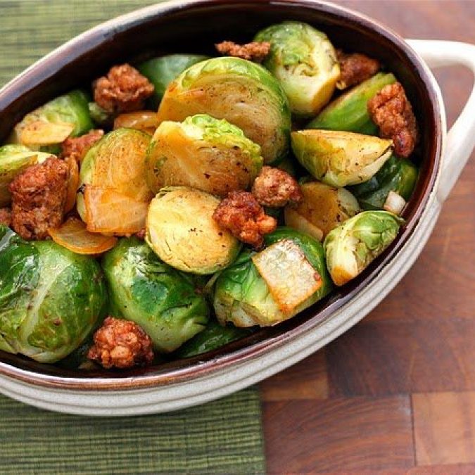 Brussels Sprouts with Chorizo 