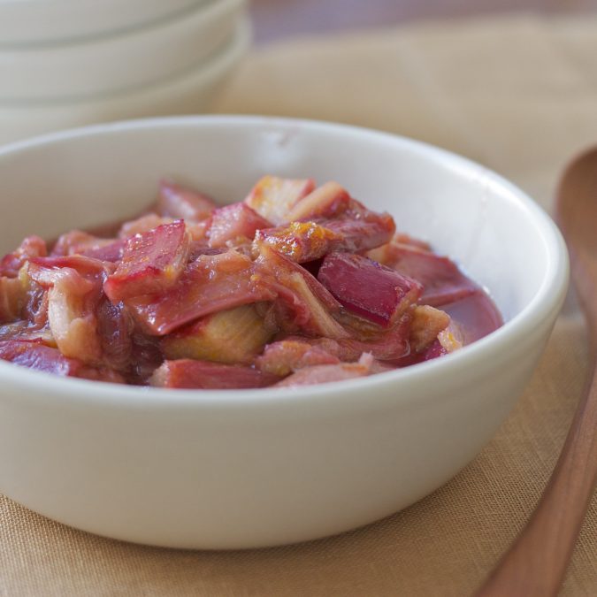 Baked Rhubarb Compote