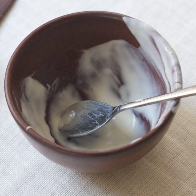 Crème Fraiche Ice Cream with Roasted Honeyed Figs