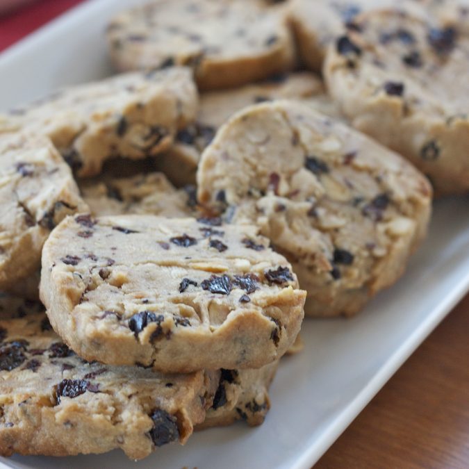 Whole Wheat Cookies with Currants and Cacao Nibs