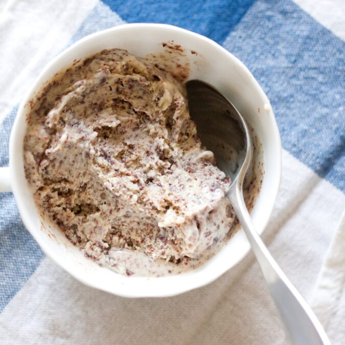 Malted Vanilla Ice Cream with Chocolate Crackle