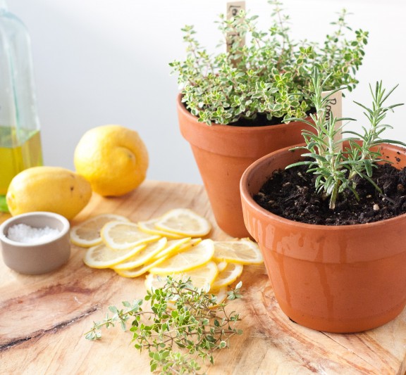 Lemon, Herb, and Sea Salt Foccacia