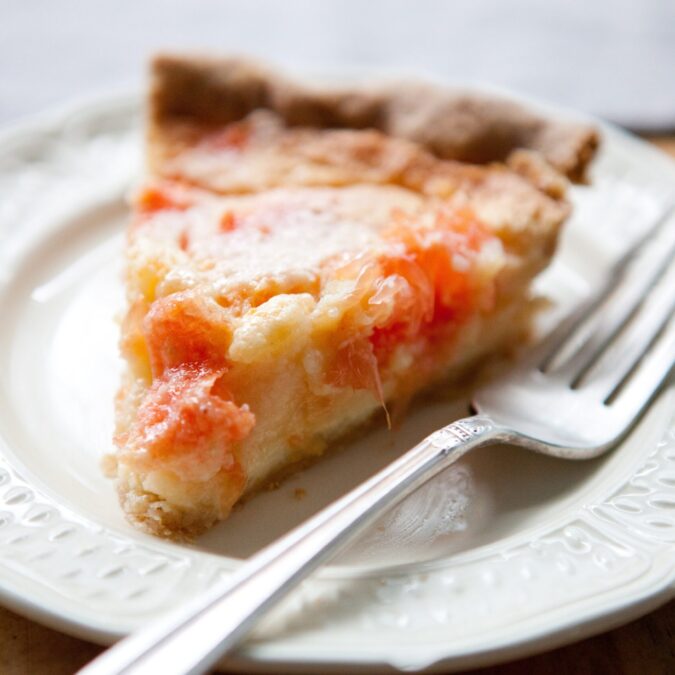 Grapefruit Chess Pie with Sweet Rye Crust