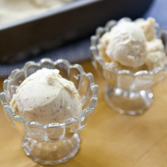 Honeyed Chamomile and Buttermilk Ice Cream