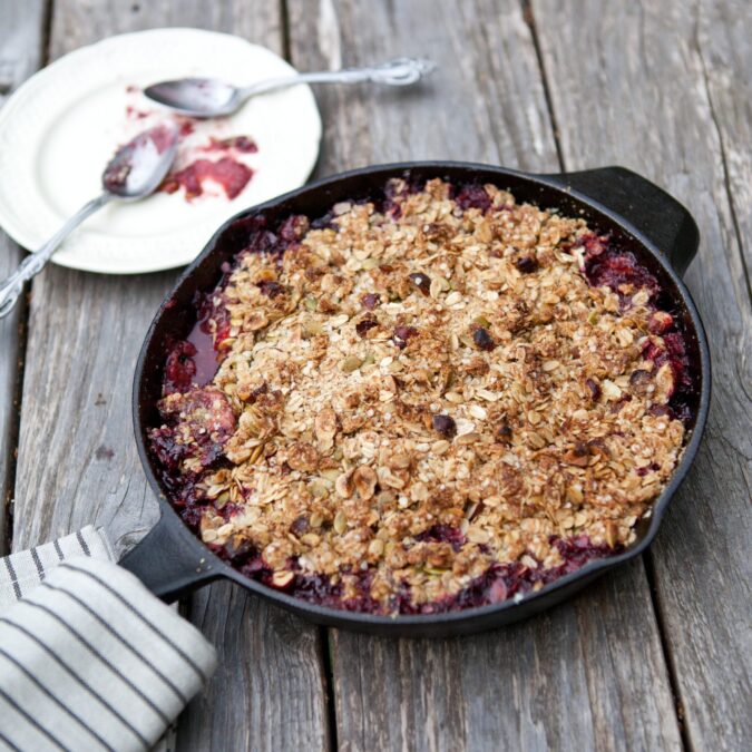 Triple Berry Skillet Crisp