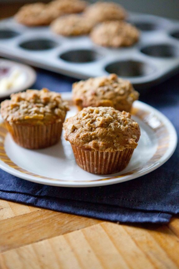 Morning Glory Crumble Muffins | A Sweet Spoonful