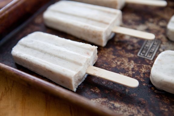 Toasted Coconut Popsicles | A Sweet Spoonful