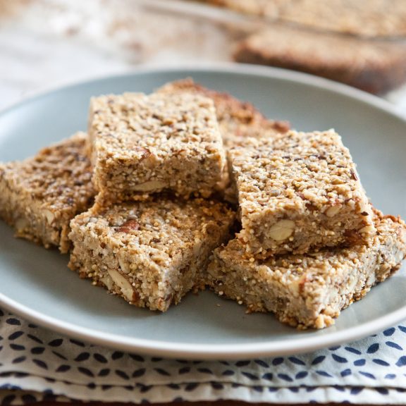 Seedy Sesame Almond Squares | A Sweet Spoonful