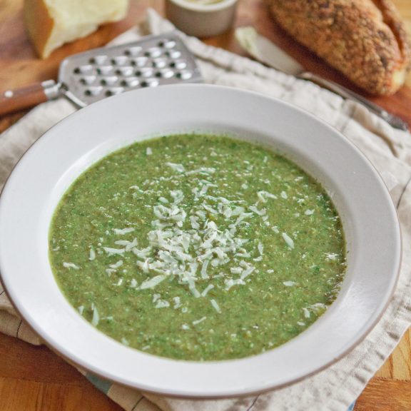 Power Greens Soup | A Sweet Spoonful