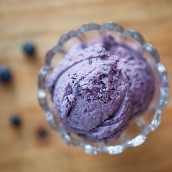 Fresh Blueberry Ice Cream (Dairy Free)
