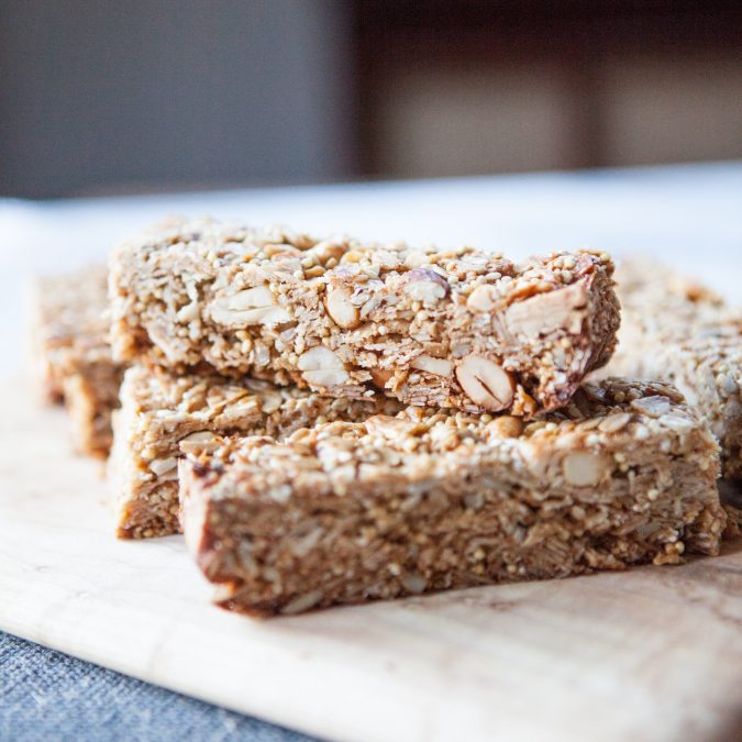 Soft and Chewy Coconut Cashew Granola Bars