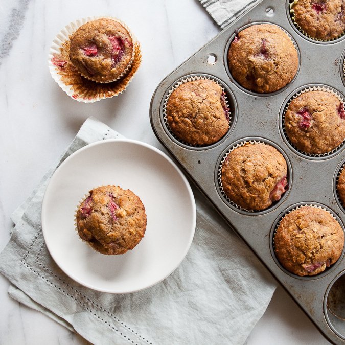 HoneyRoasted Strawberry Muffins A Sweet Spoonful