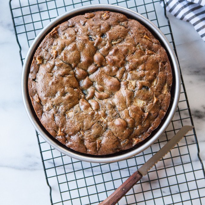 Apple and Olive Oil Cake with Maple Frosting | A Sweet Spoonful 