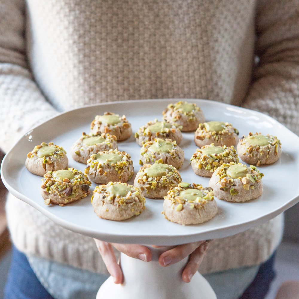 Pistachio Thumbprint Cookies A Sweet Spoonful