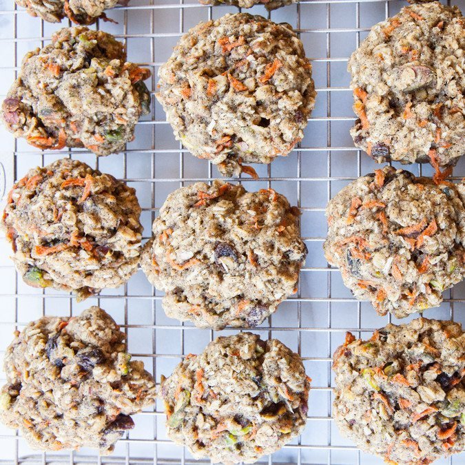 Carrot, Cardamom and Pistachio Breakfast Cookies | A Sweet Spoonful