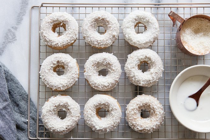 Baked Coconut Donuts | A Sweet Spoonful