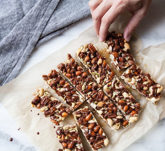 Chocolate Nut and Seed Bars| A Sweet Spoonful