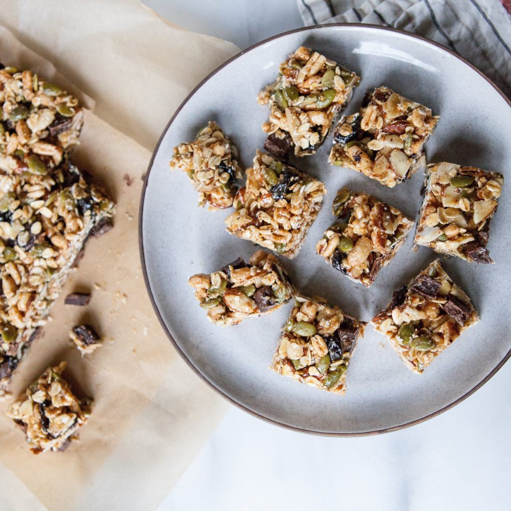 Chewy No-Bake Chocolate Cherry Oat Squares - A Sweet Spoonful
